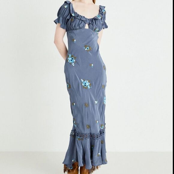 Free People Bali Santa Cruz Embroidered Maxi Dress - Picture 2 of 8